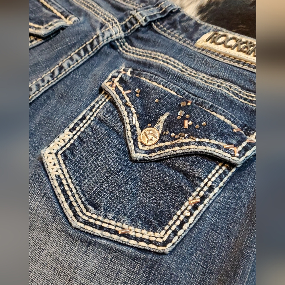 Women's Boot Cut Jeans - Picture 5 of 6